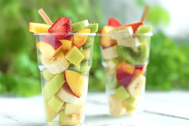 día de froitas a dieta