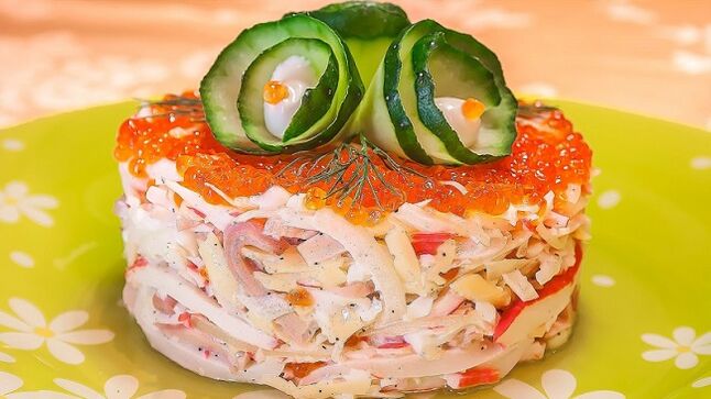 receita de ensalada para a dieta Dukan