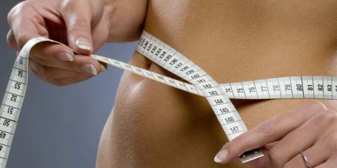 medición da cintura ao perder peso